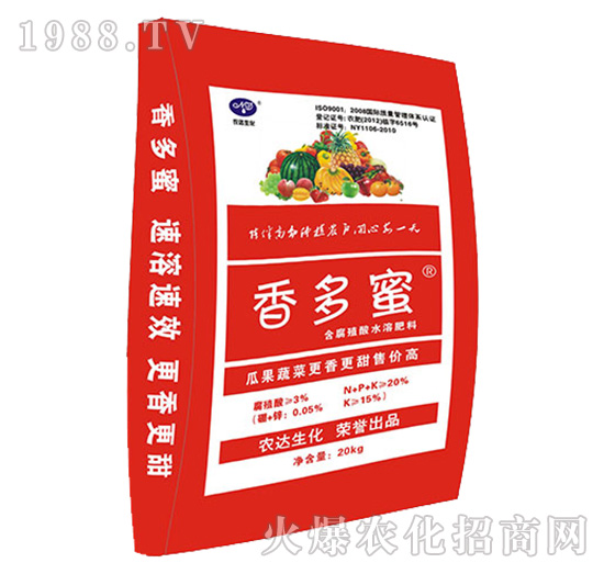 香多蜜含腐植酸水溶肥料-農(nóng)達生化