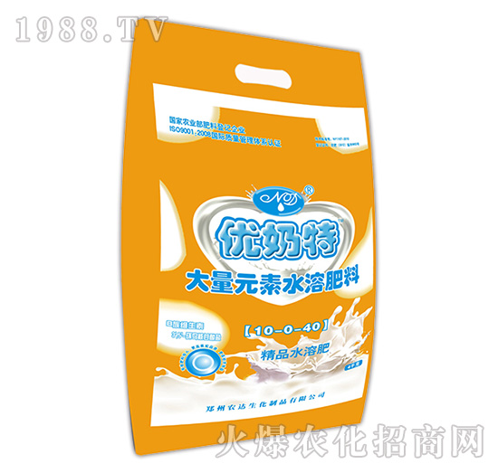 優(yōu)奶特大量元素水溶肥料10-0-40-農(nóng)達(dá)生化