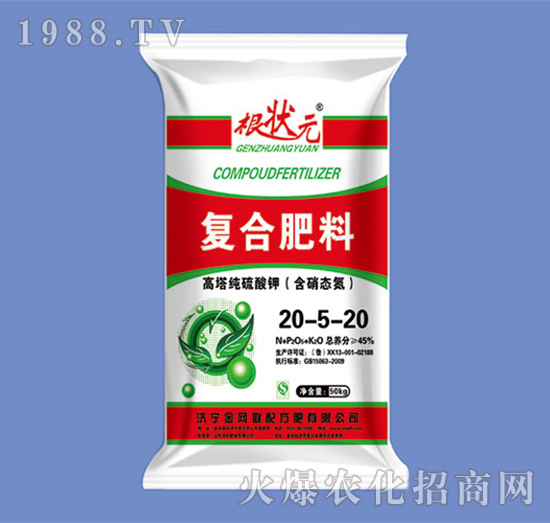 高塔純硫酸鉀復合肥20-5-20-根狀元-金網(wǎng)聯(lián)