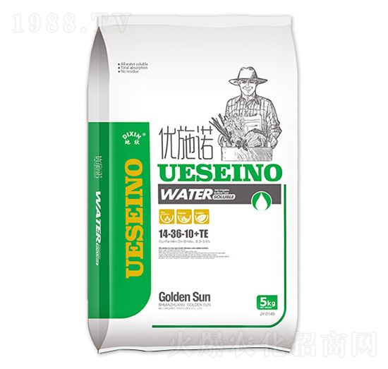 優(yōu)施諾水溶肥料14-36-10+TE-金太陽