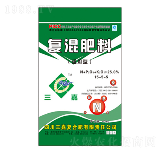 通用型復(fù)混肥料15-5-5-三嘉