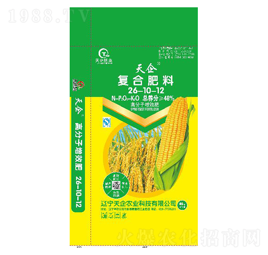 40kg復合肥料26-10-12-天企肥業(yè)