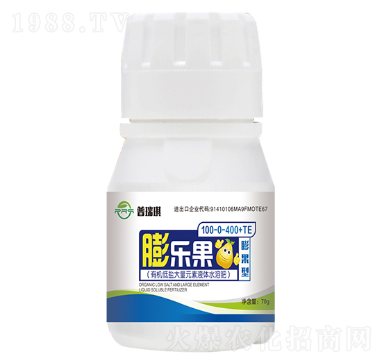膨果型有機低鹽大量元素液體水溶肥100-0-400+TE-膨樂果-普瑞琪