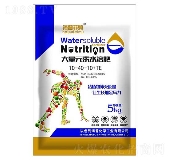 大量元素水溶肥10-40-10+PE 海普菲姆 海普化學