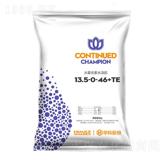 ����Ԫ��ˮ�ܷ�13.5-0-46+TE-���B��-�A�ƷʘI(y��)