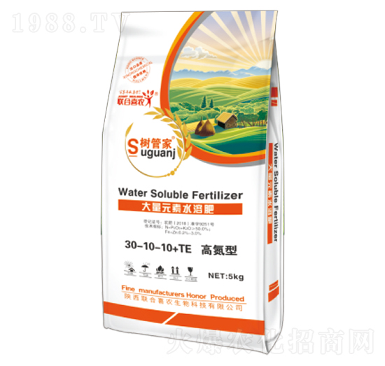 �ߵ��ʹ���Ԫ��ˮ�ܷ���30-10-10+TE-��ܼ�-(li��n)��ϲ�r(n��ng)