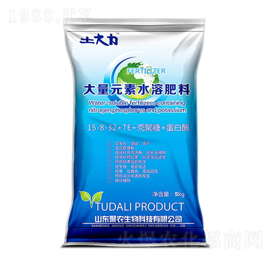 大量元素水溶肥料15-8-32+TE-土大力-聚農(nóng)生物