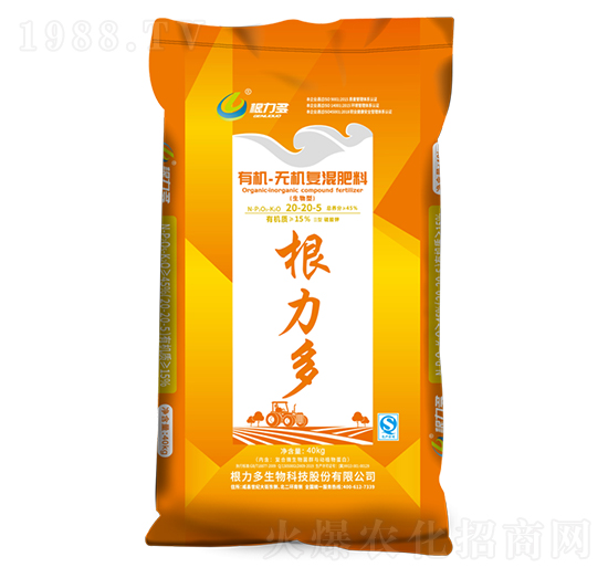 40kg有機(jī)無(wú)機(jī)復(fù)混肥-根力多