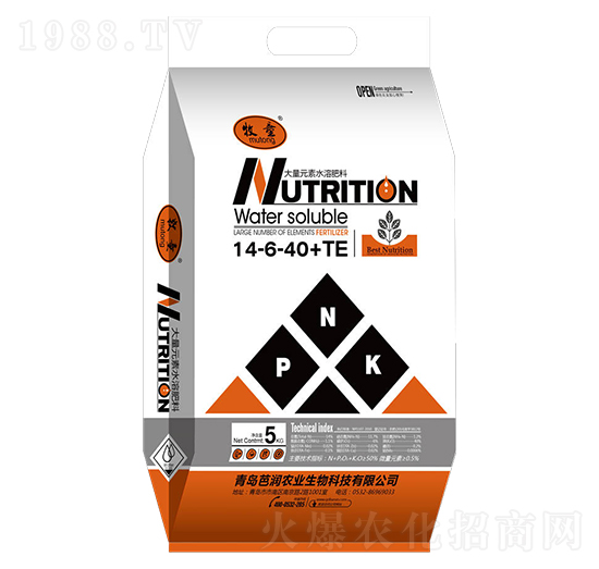 大量元素水溶肥14-6-40+TE-芭潤(rùn)