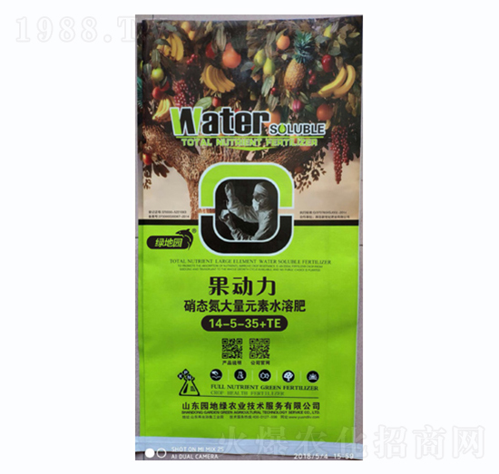 硝態(tài)氮大量元素水溶肥料14-5-35+TE-果動(dòng)力-綠地園