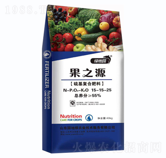 碳基復(fù)合肥料15-15-25-果之源-綠地園