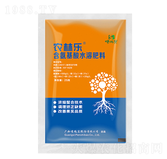 25克農(nóng)林樂(lè)含氨基酸水溶肥料-噴施寶