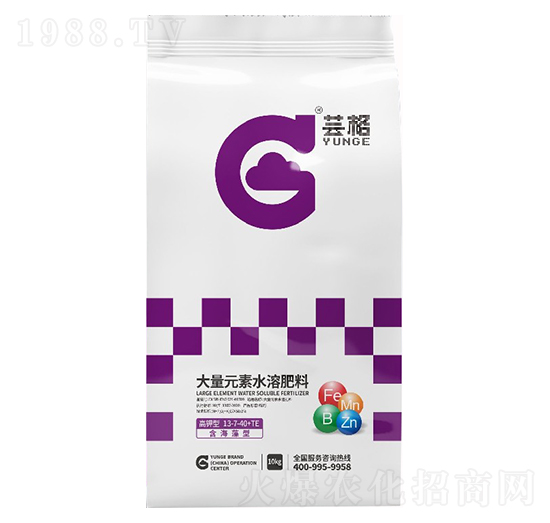 含海藻高鉀型大量元素水溶肥13-7-40+TE-蕓格