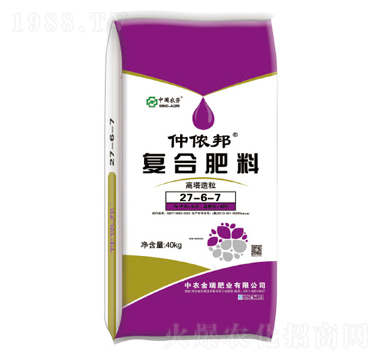 高塔造粒復(fù)合肥料27-6-7-中農(nóng)金瑞