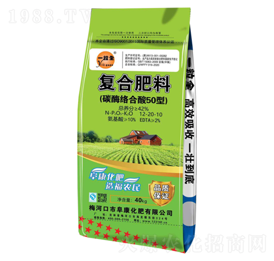 碳酶絡合酸50型復合肥料12-20-10-一粒全-阜康化肥
