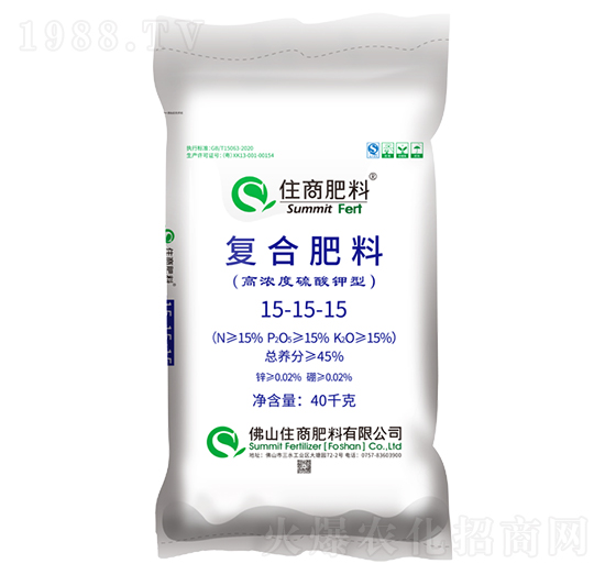 脲醛緩釋復(fù)合肥料15-15-15-施倍多-住商肥料