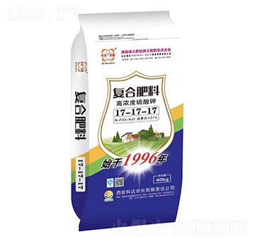 高濃度硫酸鉀復合肥料17-17-17-黑沃-科達農化