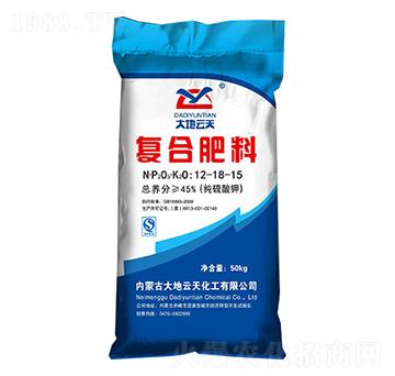 純硫酸鉀復合肥料12-18-15-大地云天